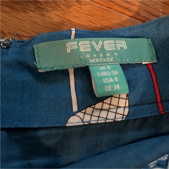 ModCloth Fever London Blue Butterfly Skirt 🦋 - Picture 8 of 16